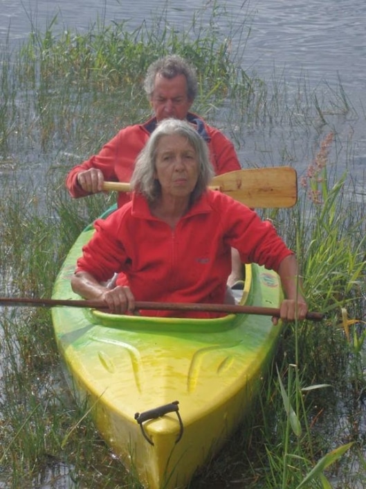 canoé sur le lac